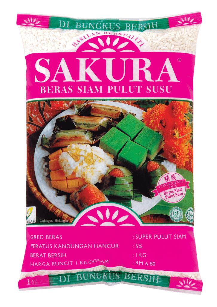 SAKURA Glutinous Rice Pulut Susu, Beras Pulut Susu SAKURA