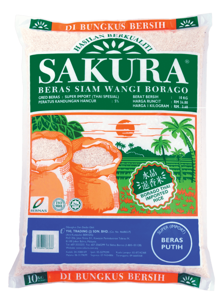 SAKURA Fragrant Rice Borago, Beras Wangi SAKURA Borago