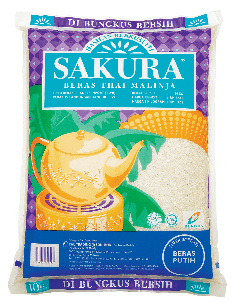 SAKURA White Rice Thai Malinja, Beras Putih SAKURA Thai Malinja