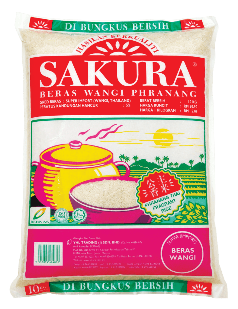 SAKURA Fragrant Rice Phranang, Beras Wangi SAKURA Phranang